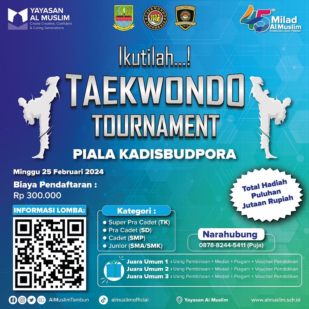 Taekwondo Milad 45 Tahun Yayasan Al Muslim